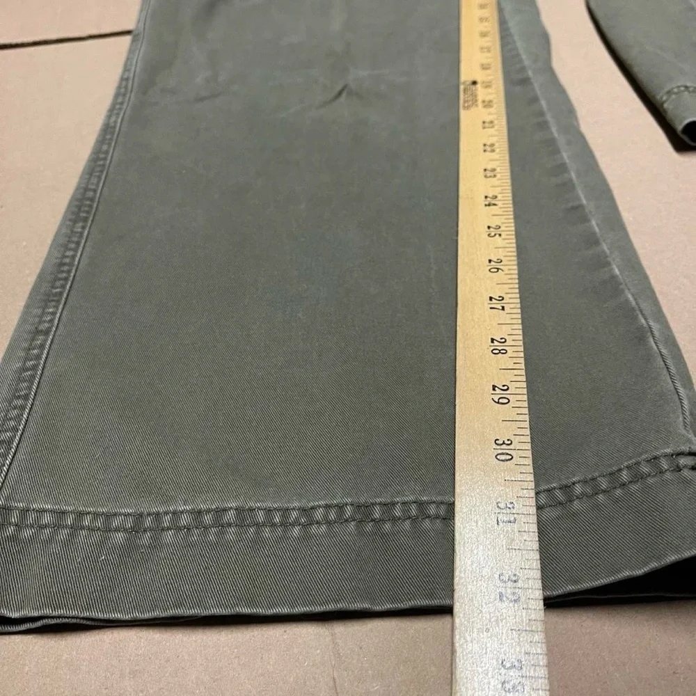 Vintage Y2K Express 36x32 Green Baggy Flap Pocket Chino Mens Pants Wide Leg